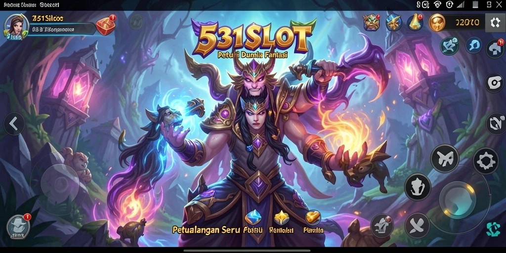 Tampilan gameplay 531SLOT yang mendebarkan di dunia fantasi.