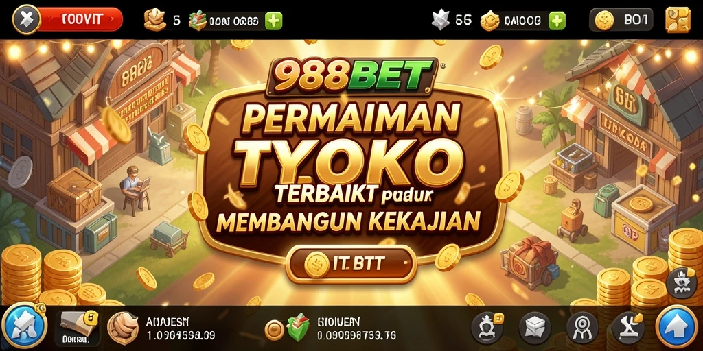 Screenshot gameplay 988BET menampilkan pengelolaan bisnis yang cerdas.