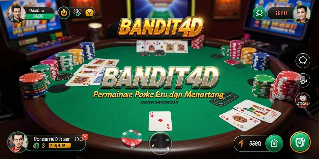 Tampilan gameplay Poker yang menarik dan mendebarkan di BANDIT4D.