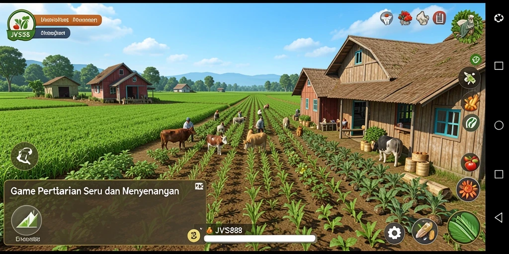 Tampilan gameplay seru dan interaksi dalam JVS88.
