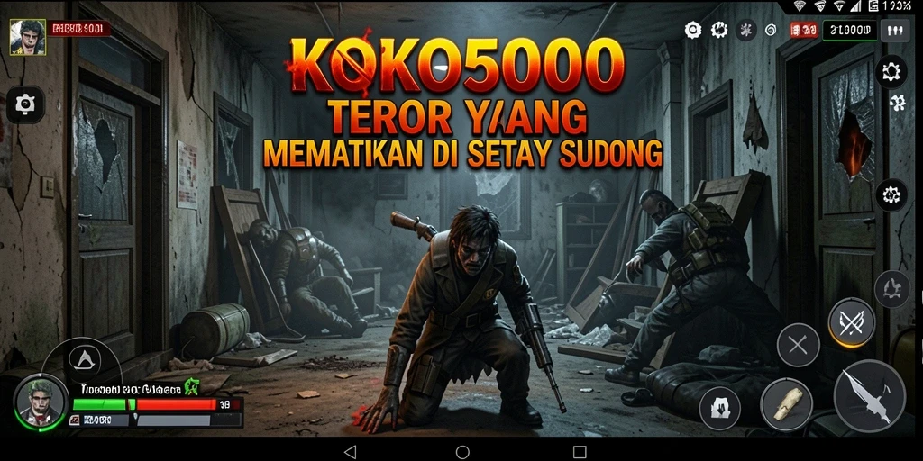 Gameplay KOKO5000 dengan suasana horror yang menegangkan.