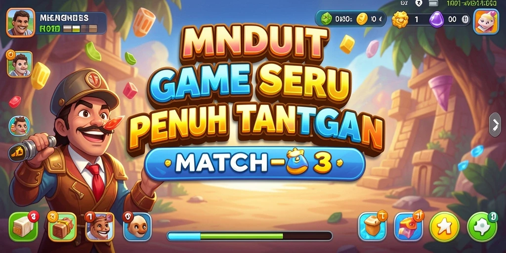 Tampak seru, MNDUIT menawarkan gameplay Match-3 yang memikat.