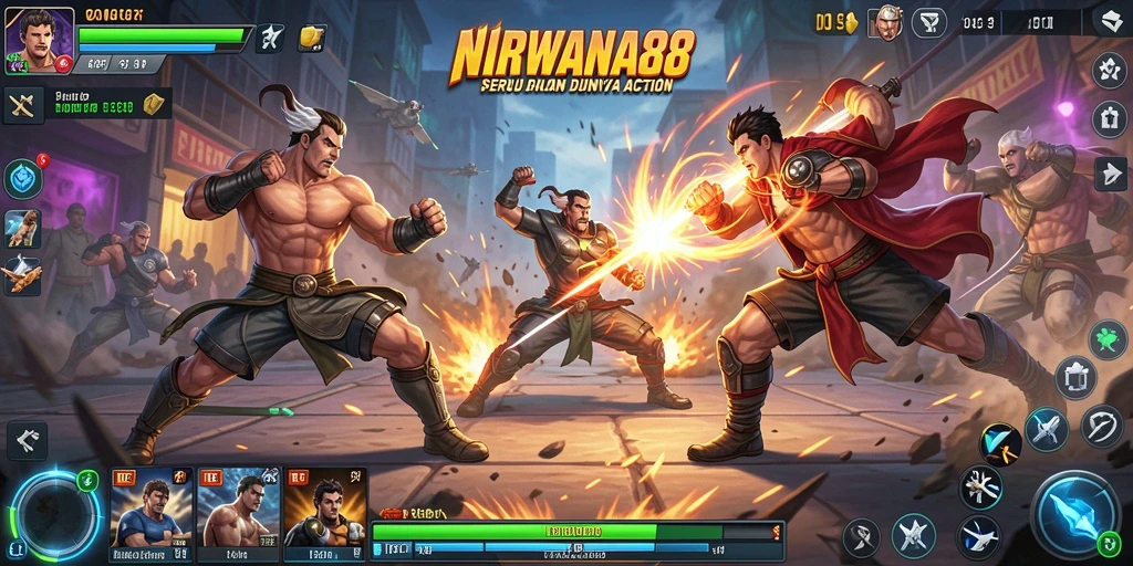 Gameplay seru dan pertarungan intens di NIRWANA88.