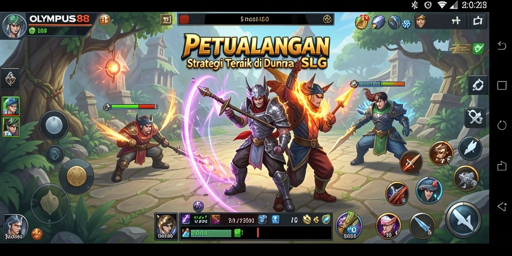 Tampilan gameplay OLYMPUS88 dengan suasana SLG yang mendebarkan.
