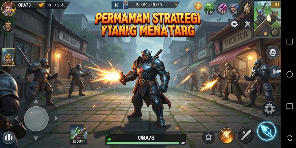 Tampilan gameplay mendebarkan di ORA78 dengan elemen strategi yang mendalam.