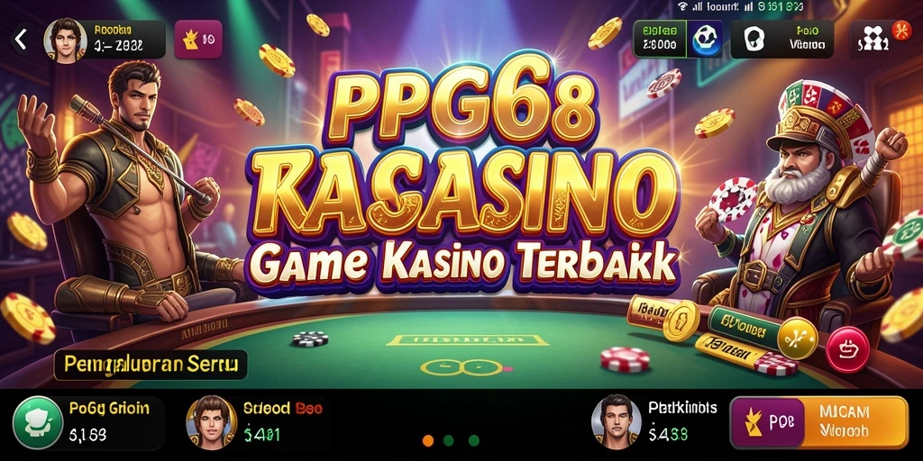 Tampilan gameplay seru PGG68 di dalam kasinonya.