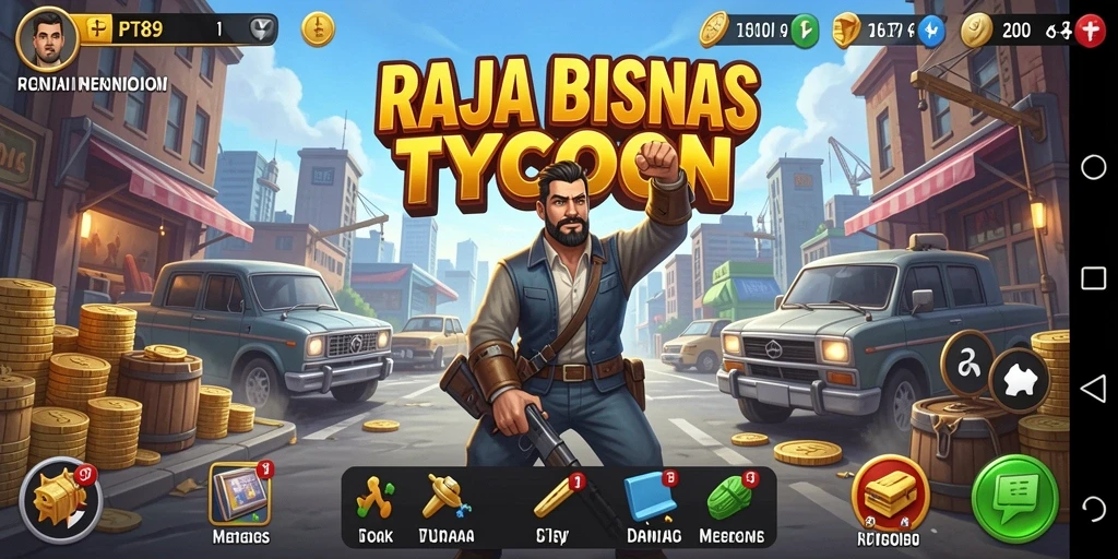 Tangkapan layar PT89 menampilkan serunya gameplay Tycoon dengan grafis menarik.