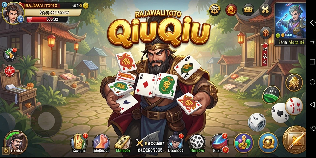 Tampilan gameplay seru RAJAWALITOTO di saat bermain QiuQiu.
