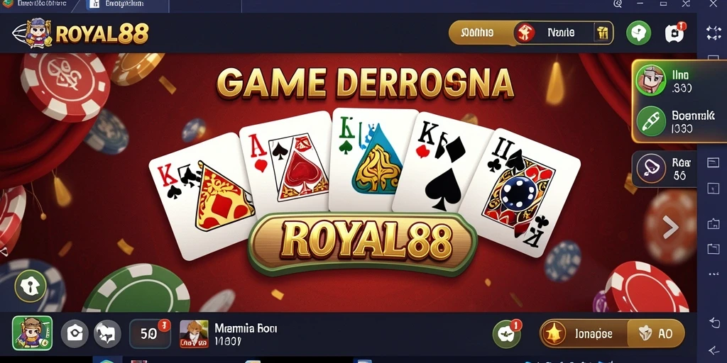 Screenshot gameplay ROYAL88 yang menampilkan serunya permainan Domino.
