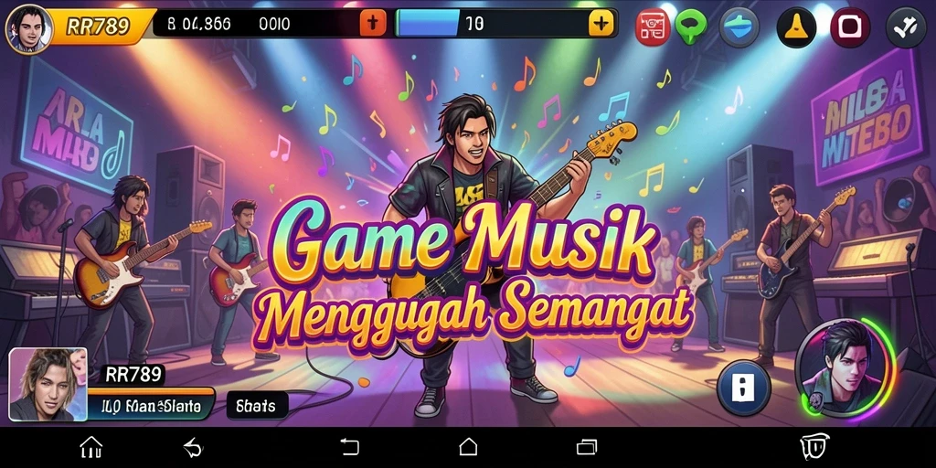 Tampilan gameplay <strong>RR789</strong> yang penuh warna dan dinamis.