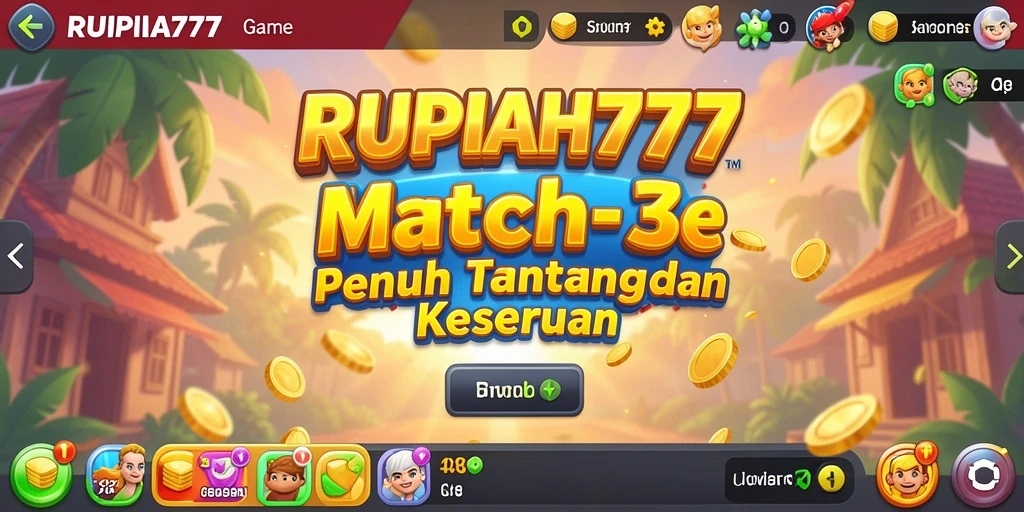 Tampilan gameplay RUPIAH777 yang seru dan penuh warna.